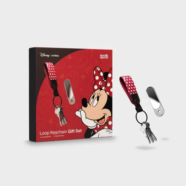 orbitkey-disney-minnie-mouse-loop-schl-sselanh-nger-nagelfeile-und-spiegel-set image 1