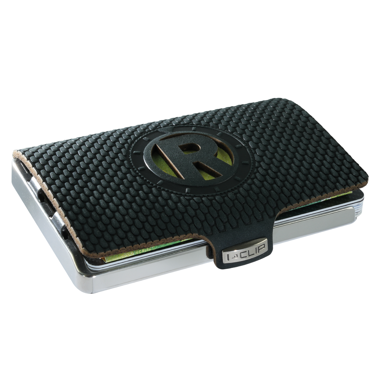 i-clip-steel-polished-initials-r-black-kartenetui image 1