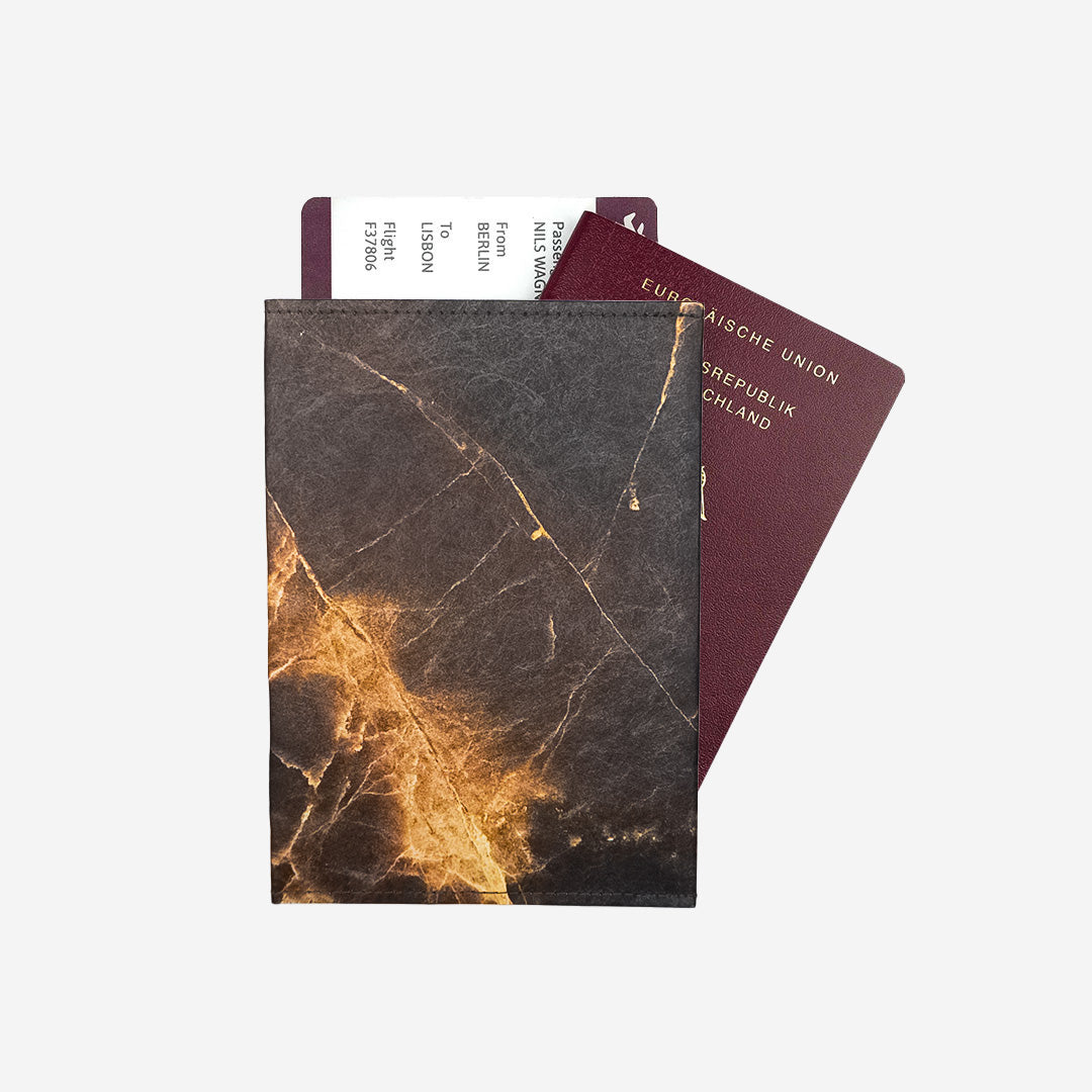 paprcuts-black-marble-rfid-reisepasscover-schwarz-braun image 1
