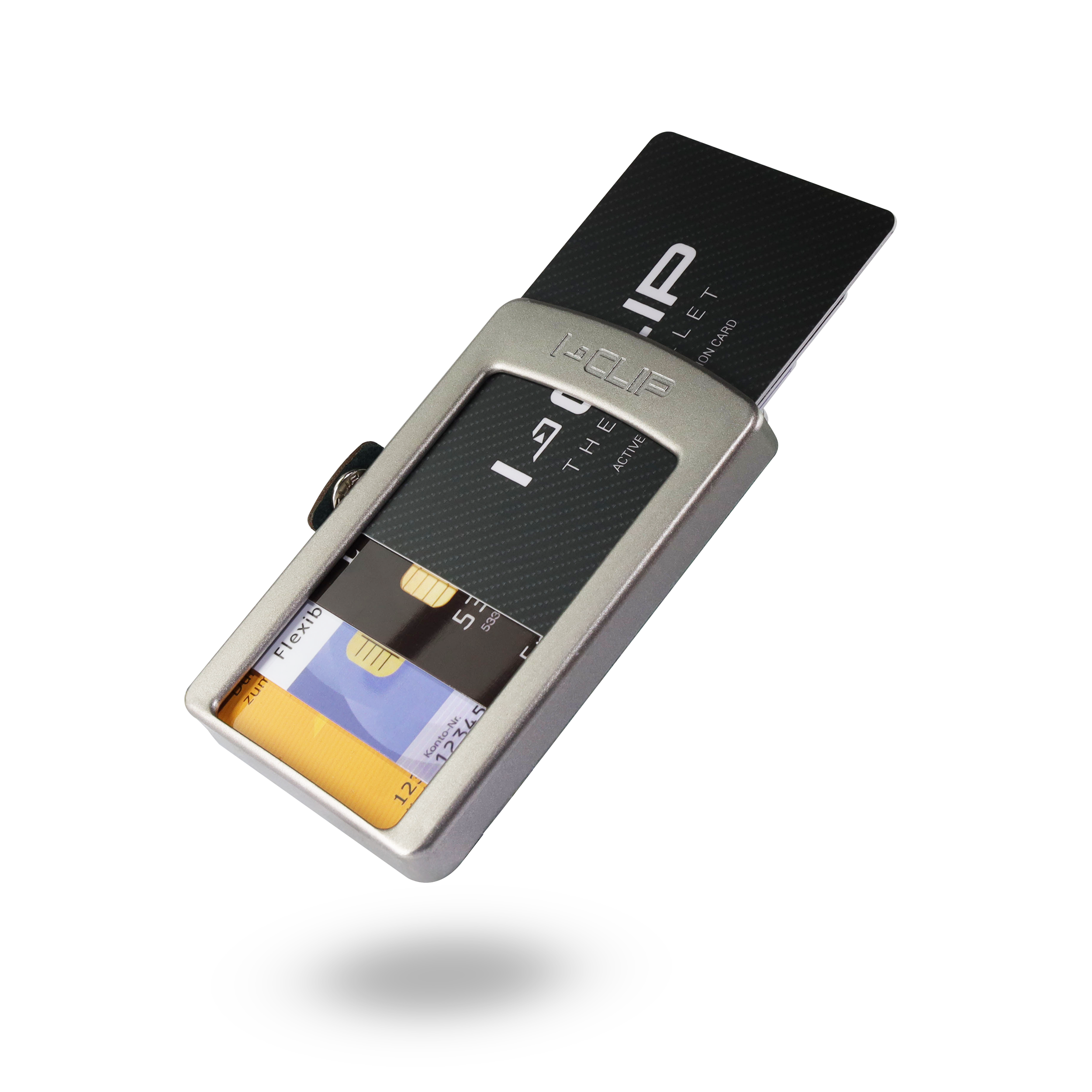 i-clip-original-kartenetui-silver-soft-touch-brown image 3