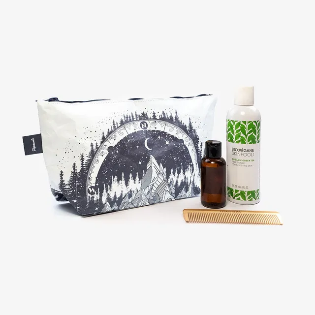 paprcuts-midnight-forest-kulturbeutel-schwarz-wei image 1