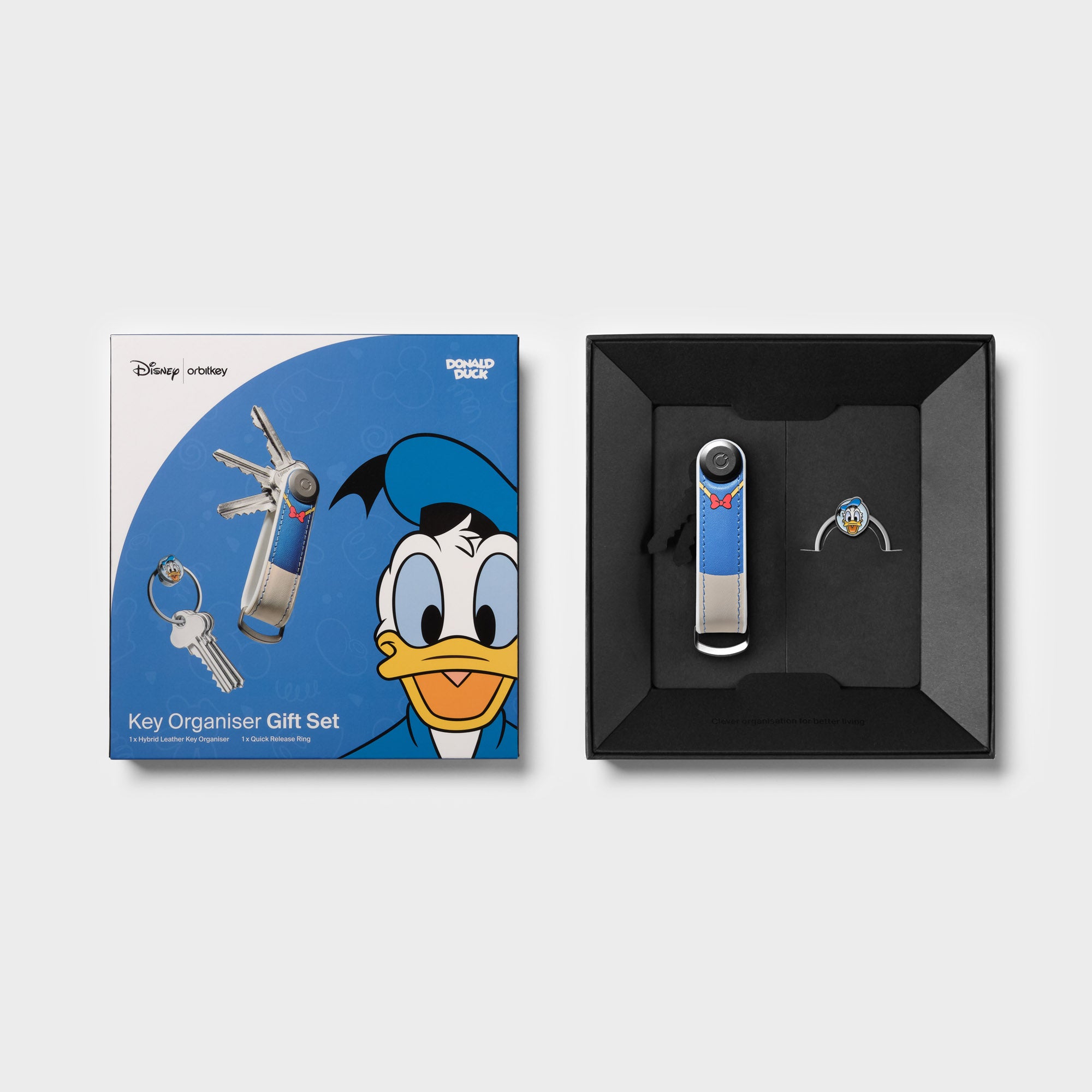 orbitkey-x-disney-donald-duck-hybrid-schl-ssel-organizer-leder-ring-v2-kit image 4