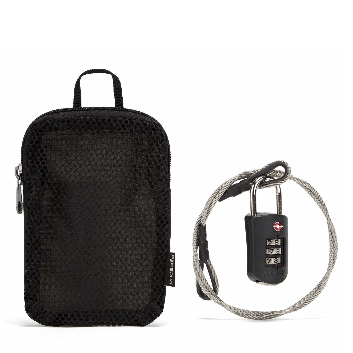 pacsafe-prosafe-1000-kombinationsschloss-mit-stahlkabel-schwarz image 1