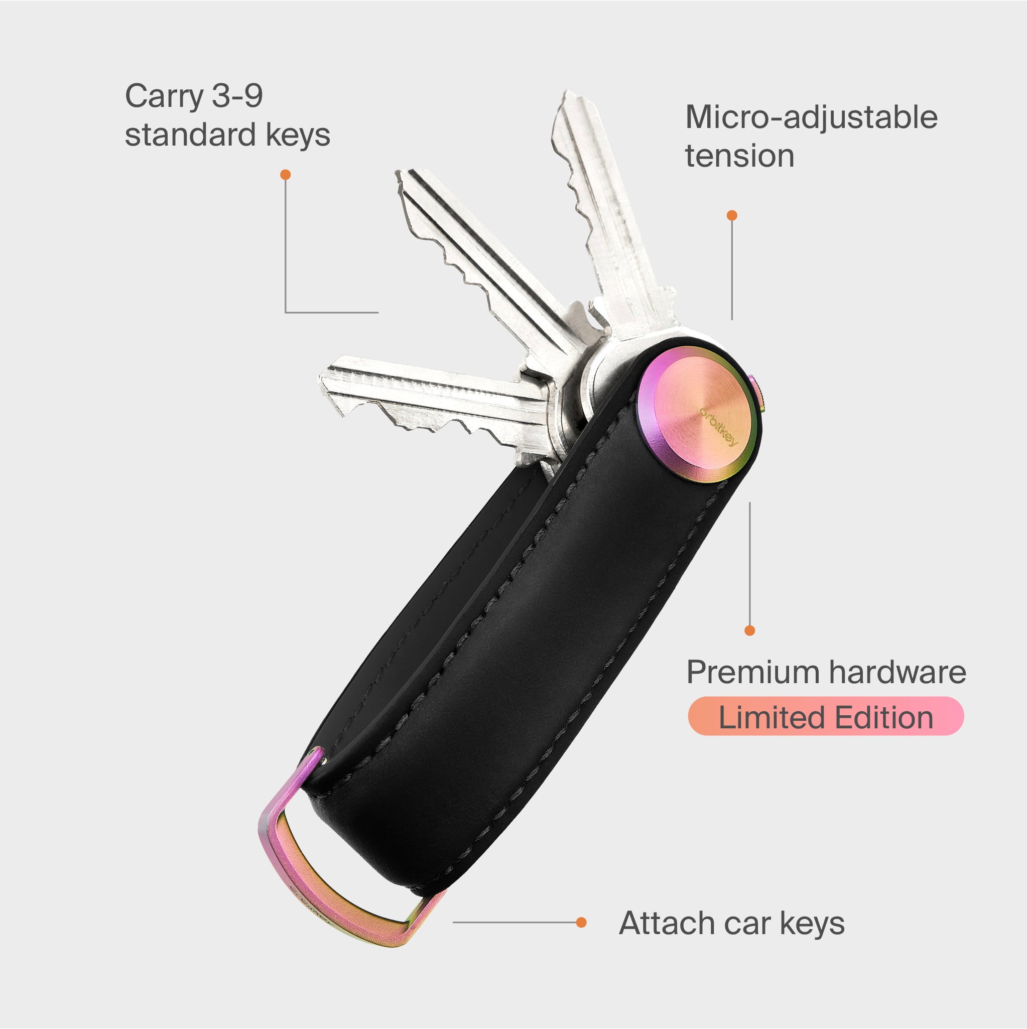 orbitkey-key-organizer-pro-aurora-perlmutt-limited-edition image 6