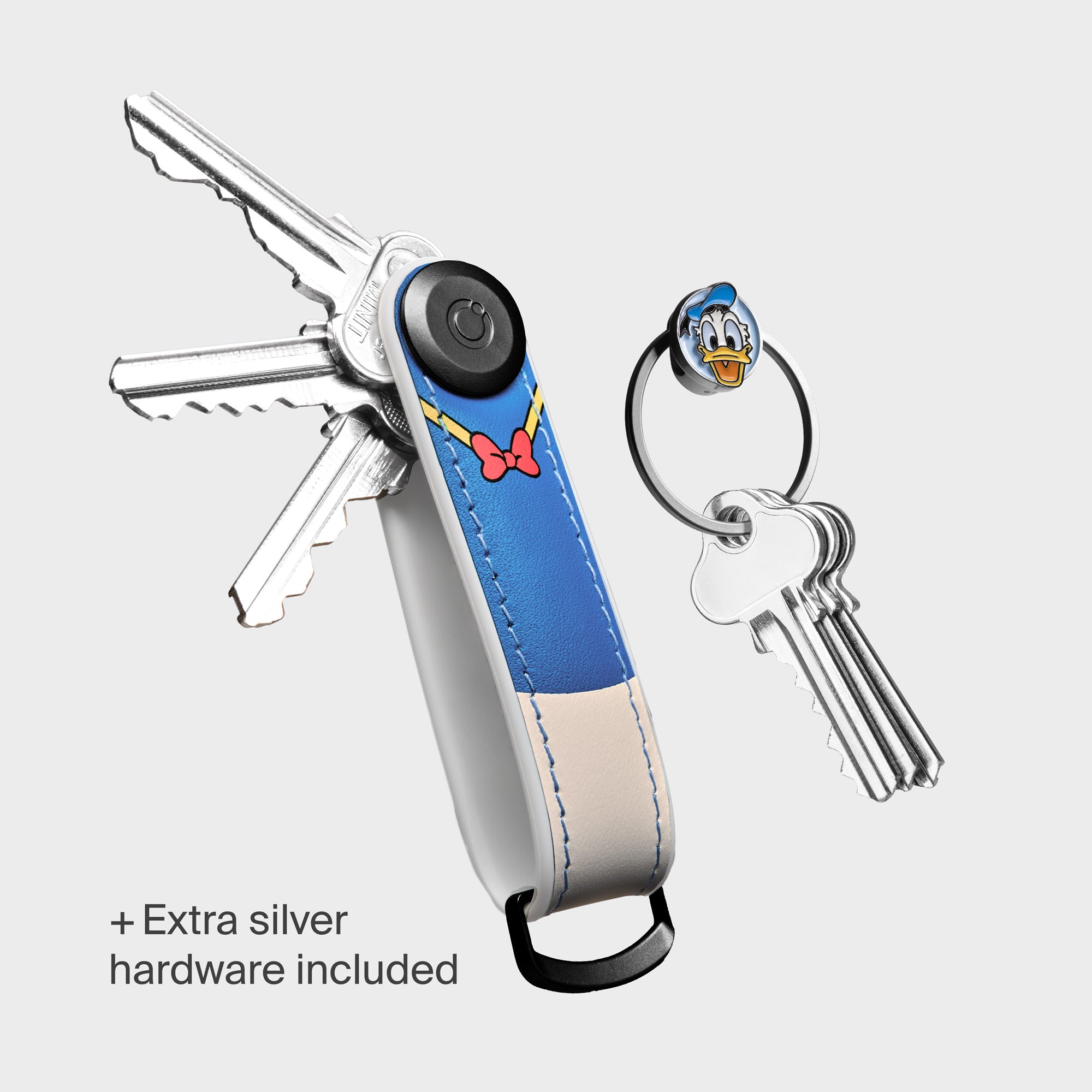 orbitkey-x-disney-donald-duck-hybrid-schl-ssel-organizer-leder-ring-v2-kit image 2