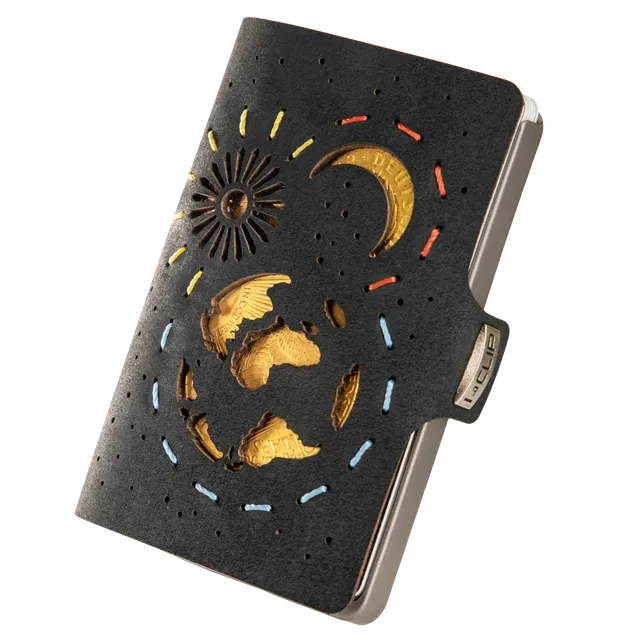 i-clip-titan-satiniert-soft-touch-sun-moon-earth-black-kartenetui image 1