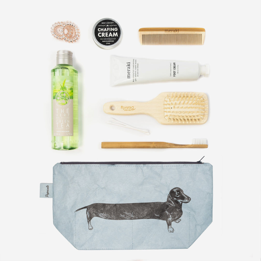 paprcuts-sausage-dog-kulturbeutel-dackel-tyvek-washbag-blau image 4