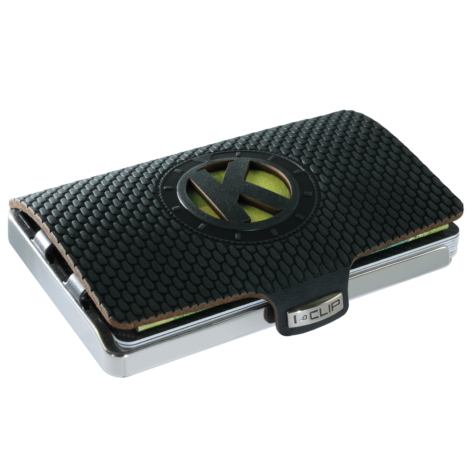 i-clip-steel-polished-initials-k-black-kartenetui image 1