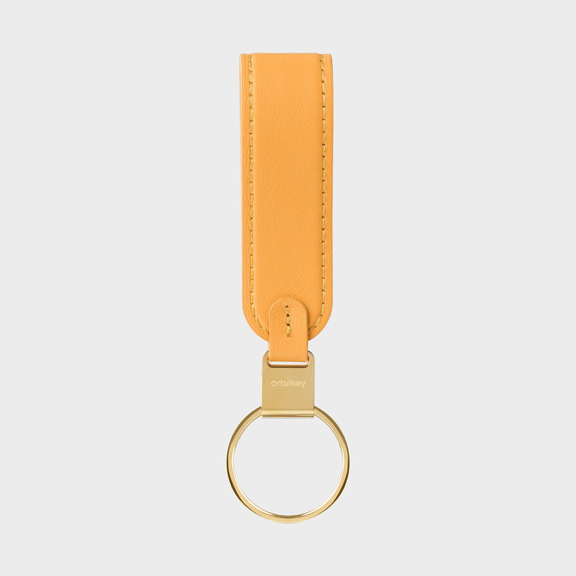 orbitkey-loop-schl-sselanh-nger-orange-leder-mit-schnellverschluss image 2