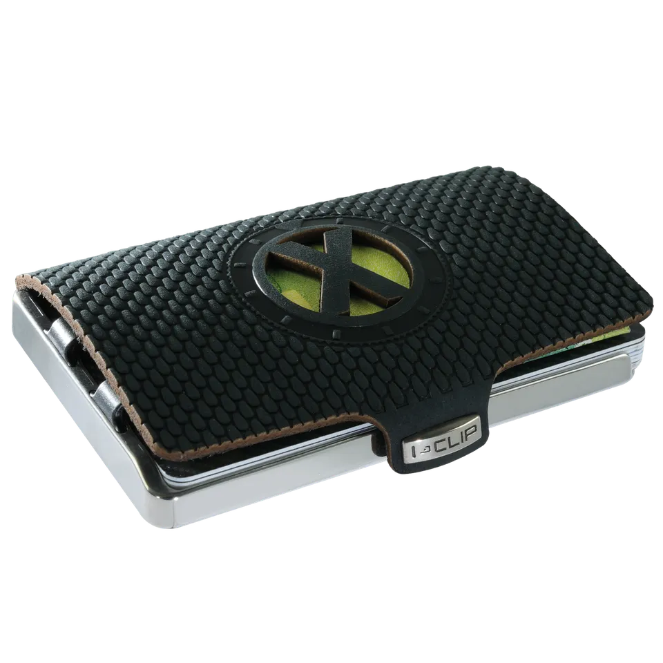 i-clip-steel-polished-initials-x-black-kartenetui image 1