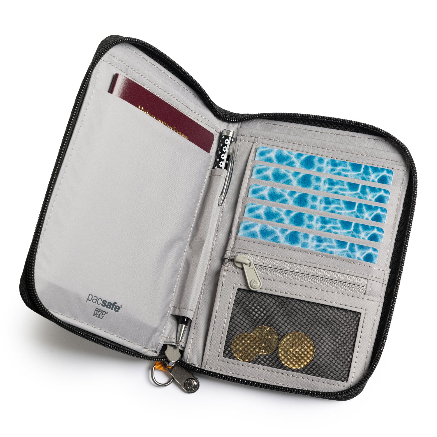 pacsafe-rfidsafe-rfid-blocking-travel-organizer-kompakter-reiseordner-mit-f-cher image 2