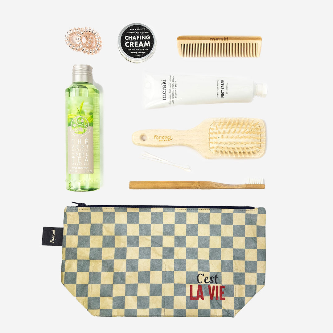 paprcuts-c-est-la-vie-kulturbeutel-tyvek-washbag-beige-blau-neu image 2