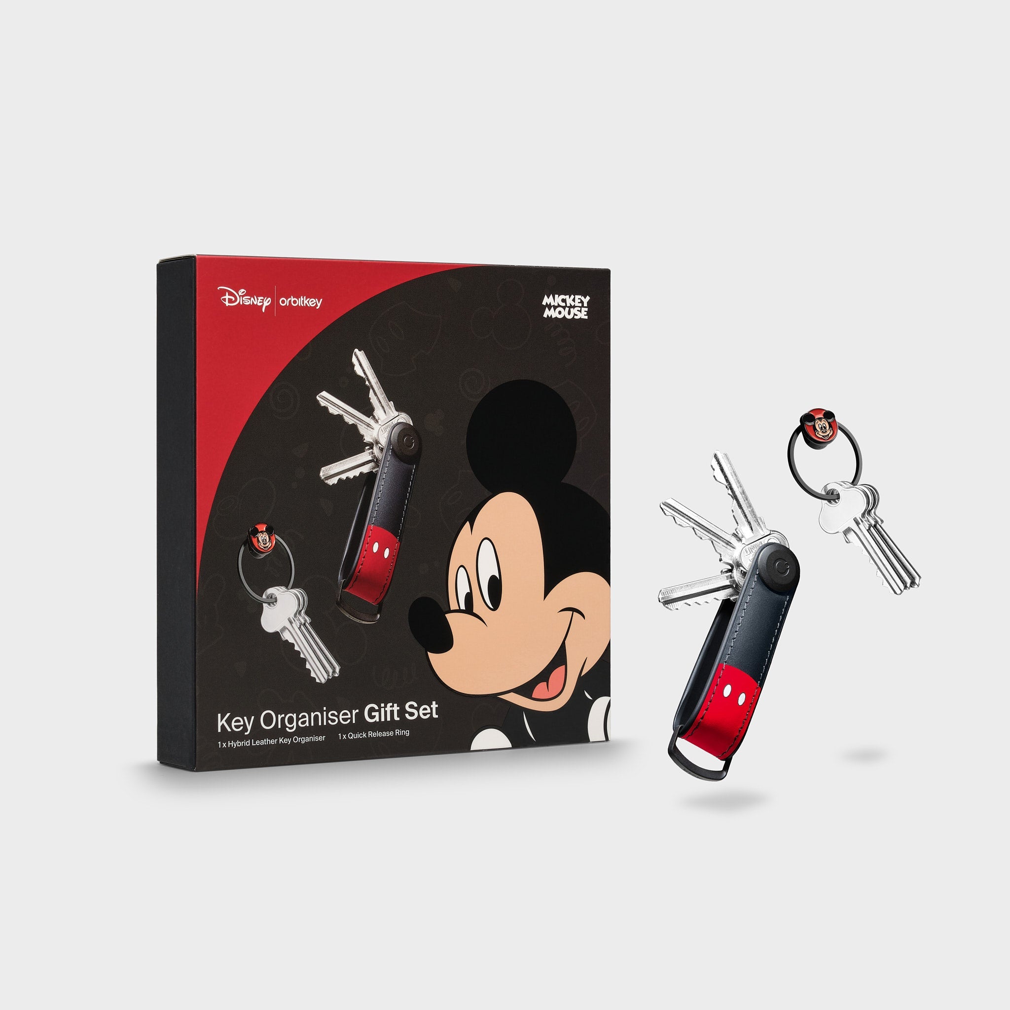 disney-x-orbitkey-mickey-mouse-hybrid-schl-ssel-organizer-leder-ring-v2-kit image 1