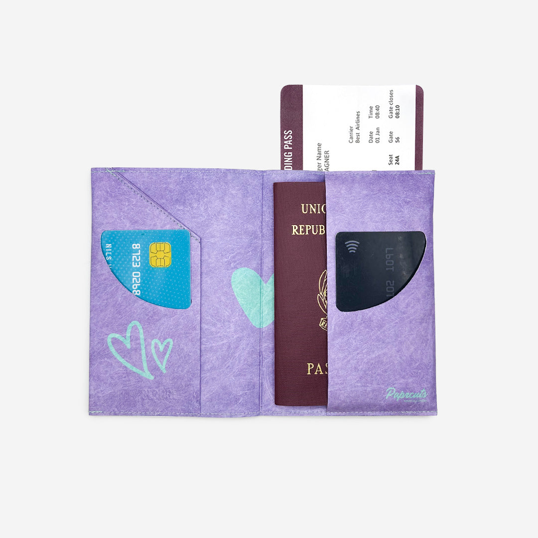 paprcuts-rfid-reisepasscover-liebe-so-blau-lila-tyvek-impfpassh-lle-mit-rfid-sch image 2