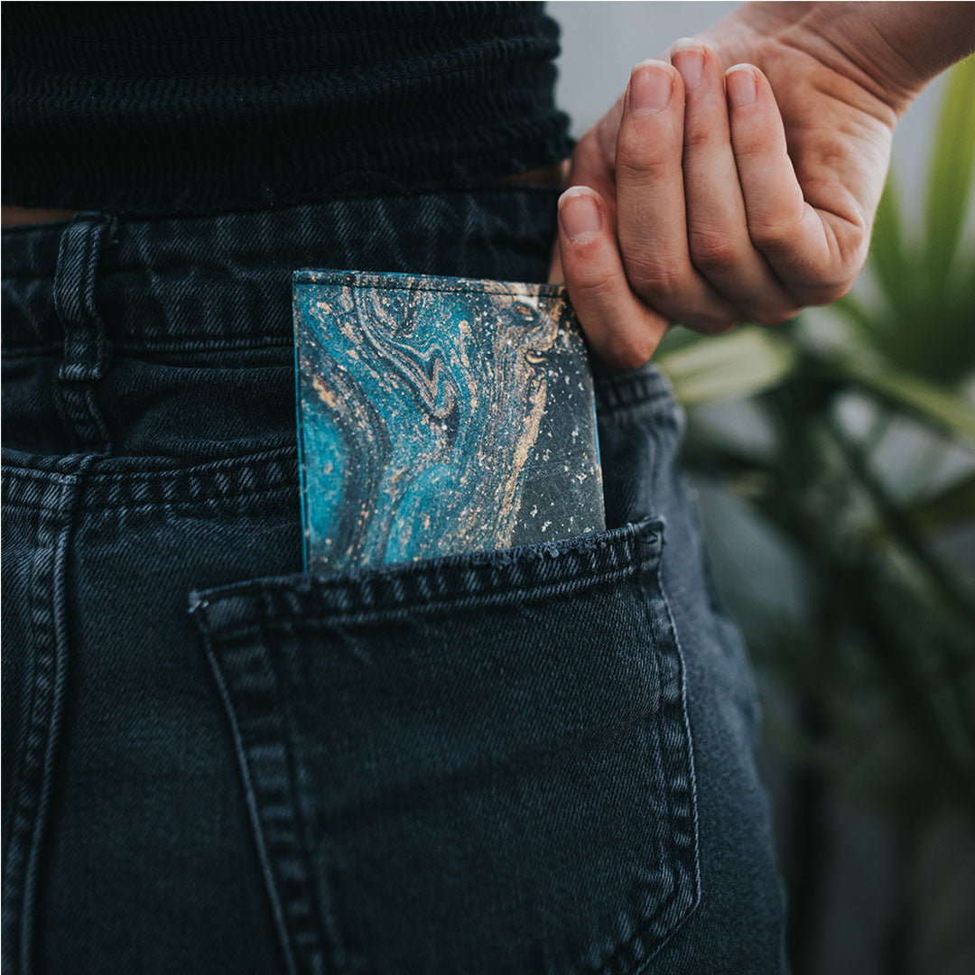 paprcuts-rfid-wallet-saphire-marble-kartenetui image 2