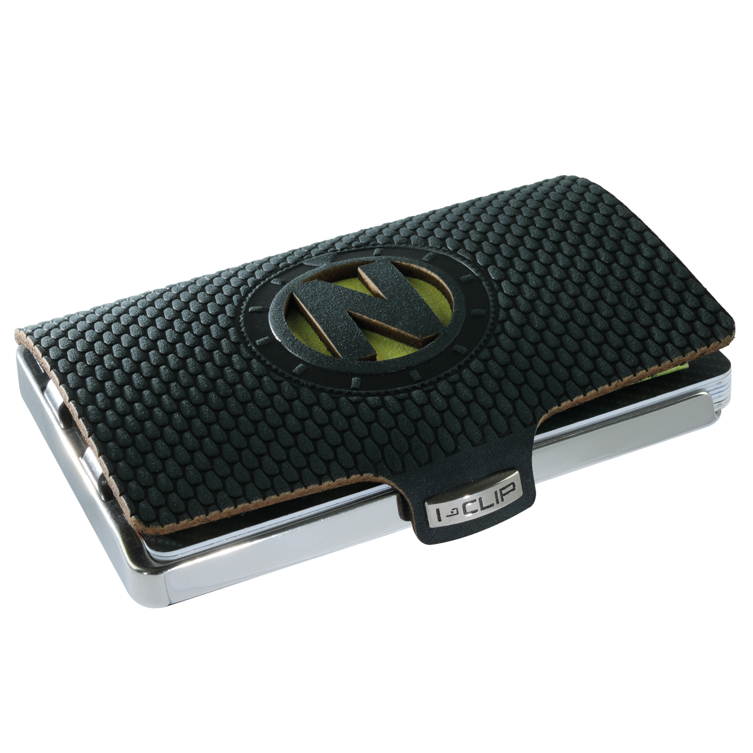 i-clip-steel-polished-initials-n-black-kartenetui image 1