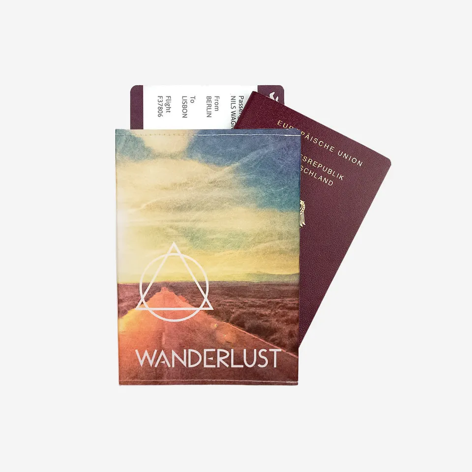 paprcuts-rfid-reisepasscover-wanderlust-blau-braun-orange-tyvek-impfpassh-lle image 1