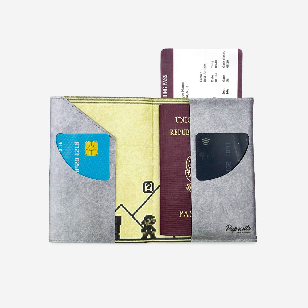 paprcuts-rfid-reisepasscover-game-boy-grau-tyvek-impfpassh-lle-mit-rfid-schutz image 3