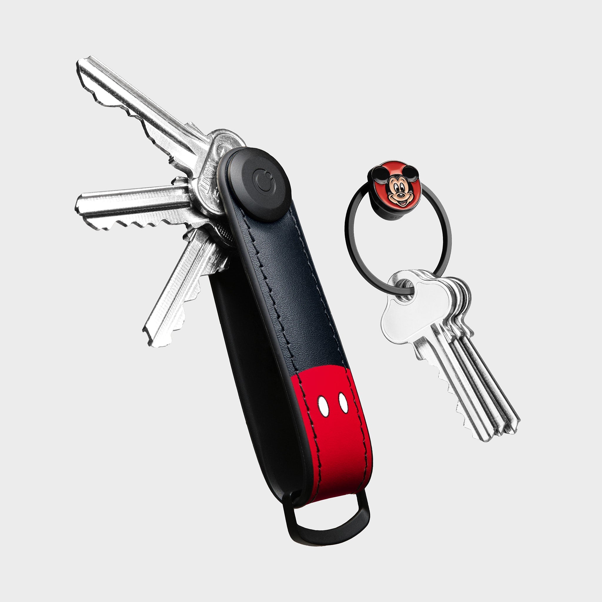 disney-x-orbitkey-mickey-mouse-hybrid-schl-ssel-organizer-leder-ring-v2-kit image 2