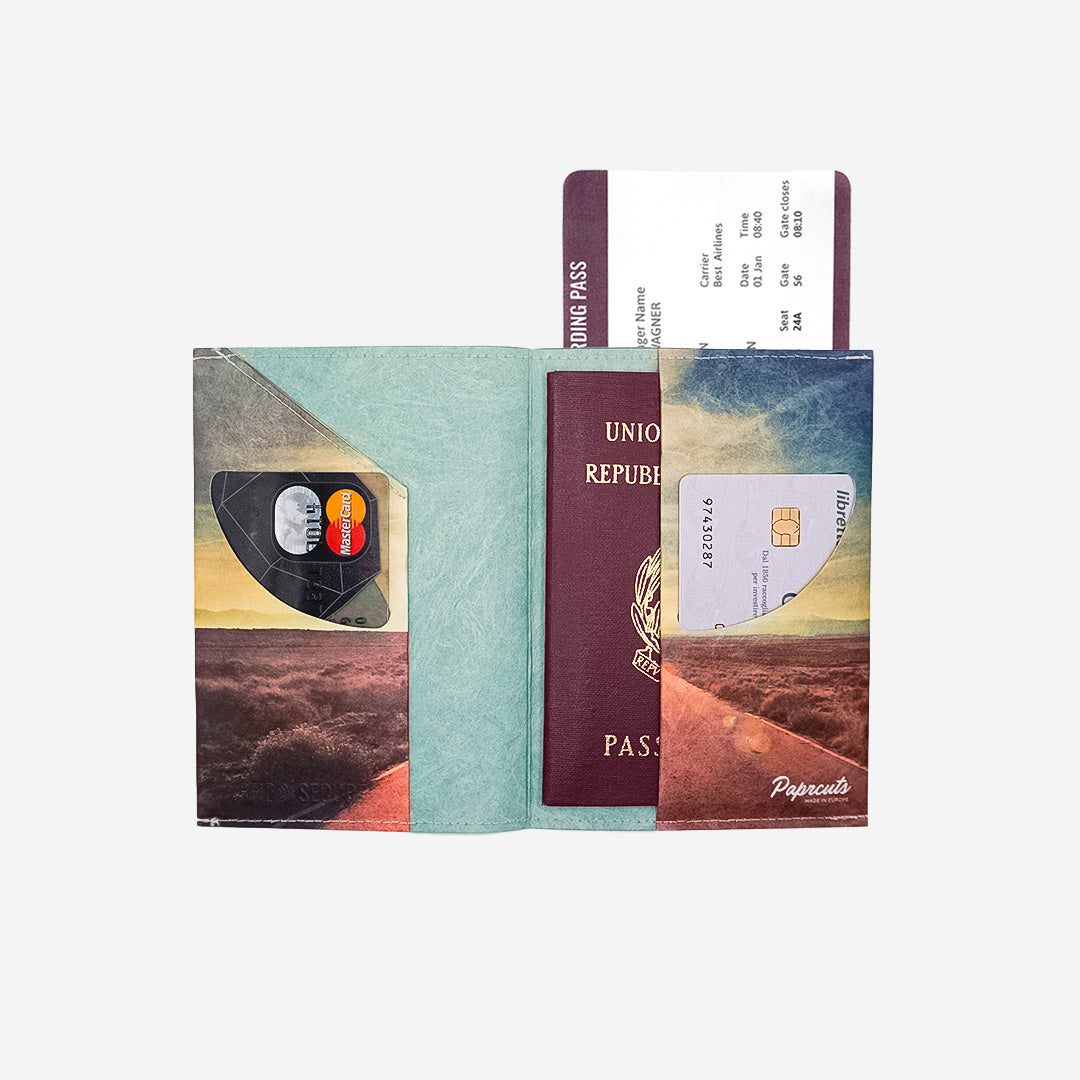 paprcuts-rfid-reisepasscover-wanderlust-blau-braun-orange-tyvek-impfpassh-lle image 3