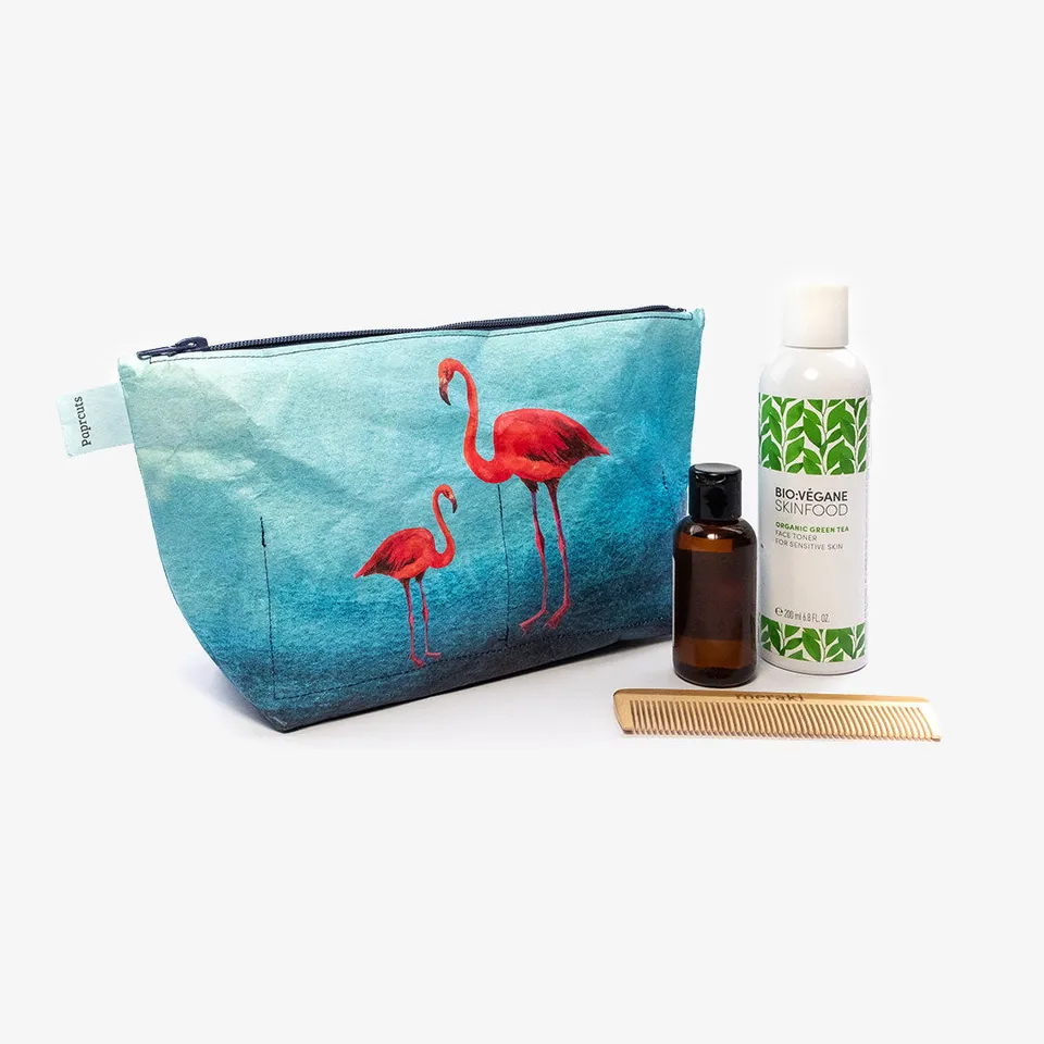 paprcuts-flamingo-kulturbeutel-bestseller-washbag-blau-pink image 1