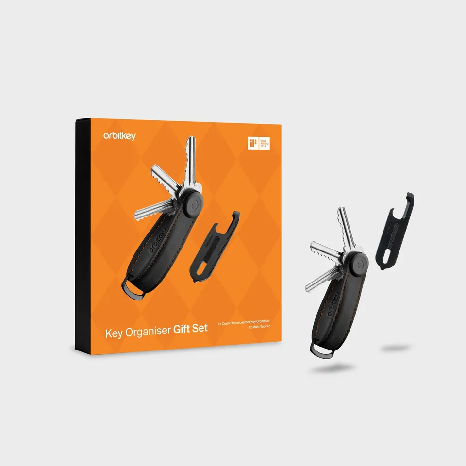 orbitkey-schl-ssel-organizer-crazy-horse-multi-tool-v2-set-9-in-1-geschenkbox image 1