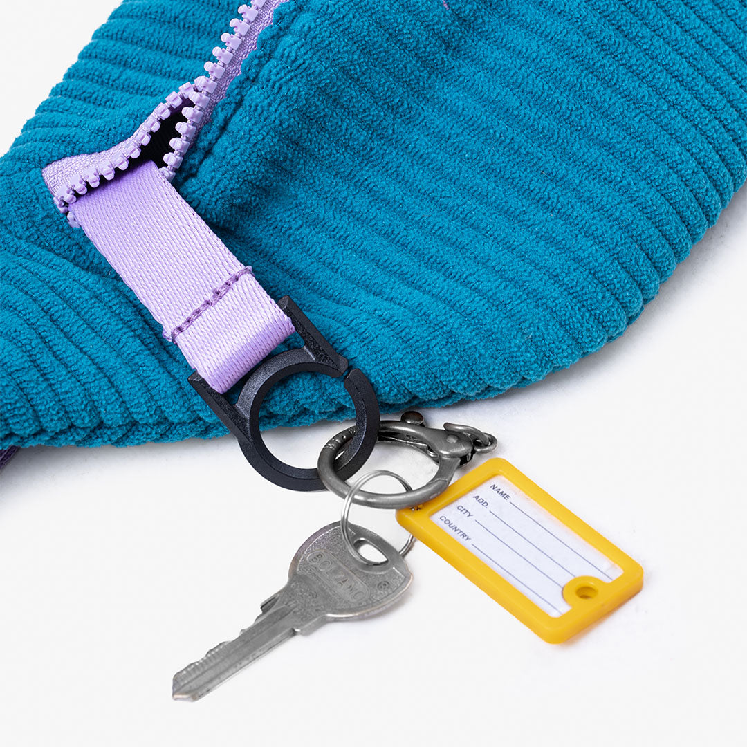 paprcuts-capri-bauchtasche-violet-petrol-aus-cord image 7