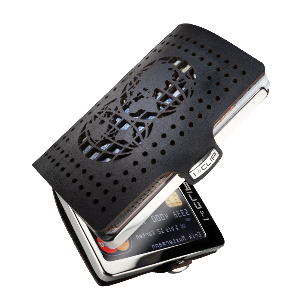 i-clip-steel-polished-kartenetui-double-globe-black image 2