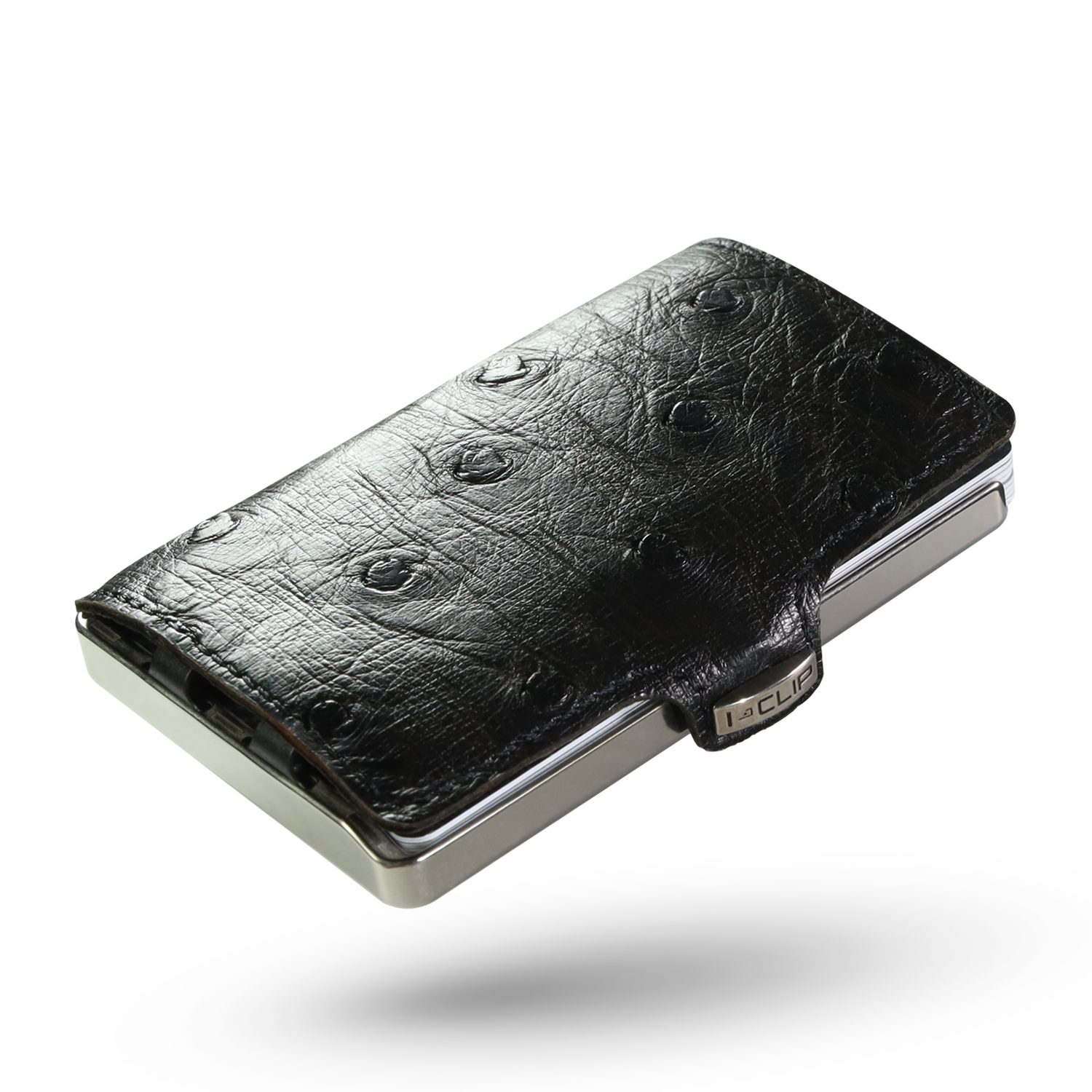 i-clip-titan-poliert-ostrich-c-black-kartenetui image 1