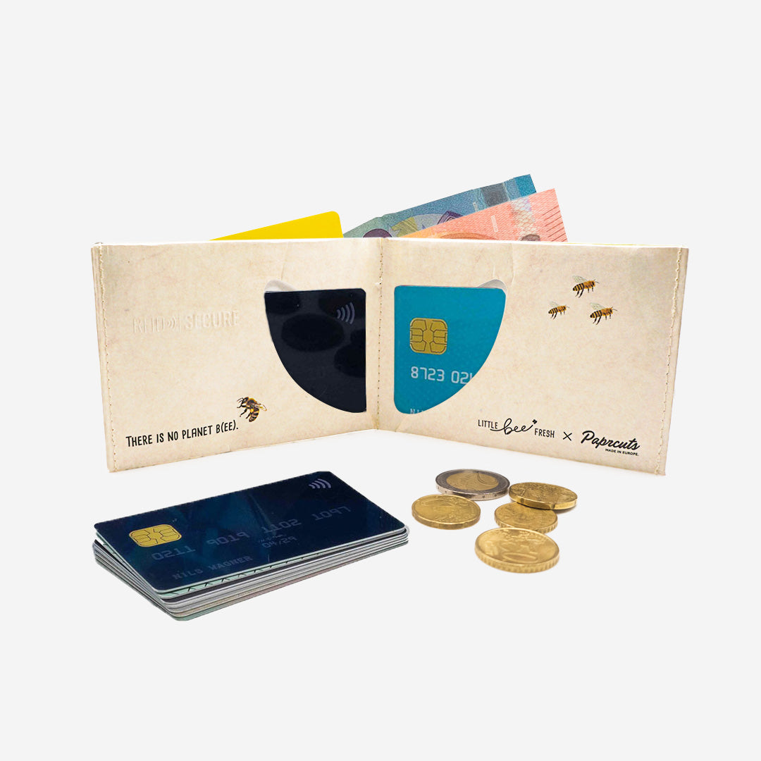 paprcuts-rfid-wallet-blumenwiese-little-bee-fresh-koop-kartenetui image 3
