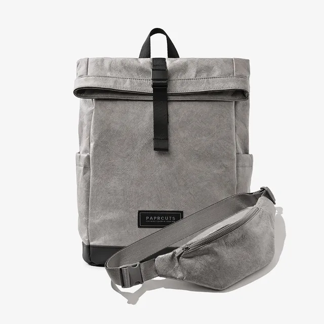 paprcuts-berlin-rucksack-just-grey-rucksack-bauchtasche-bundle image 1