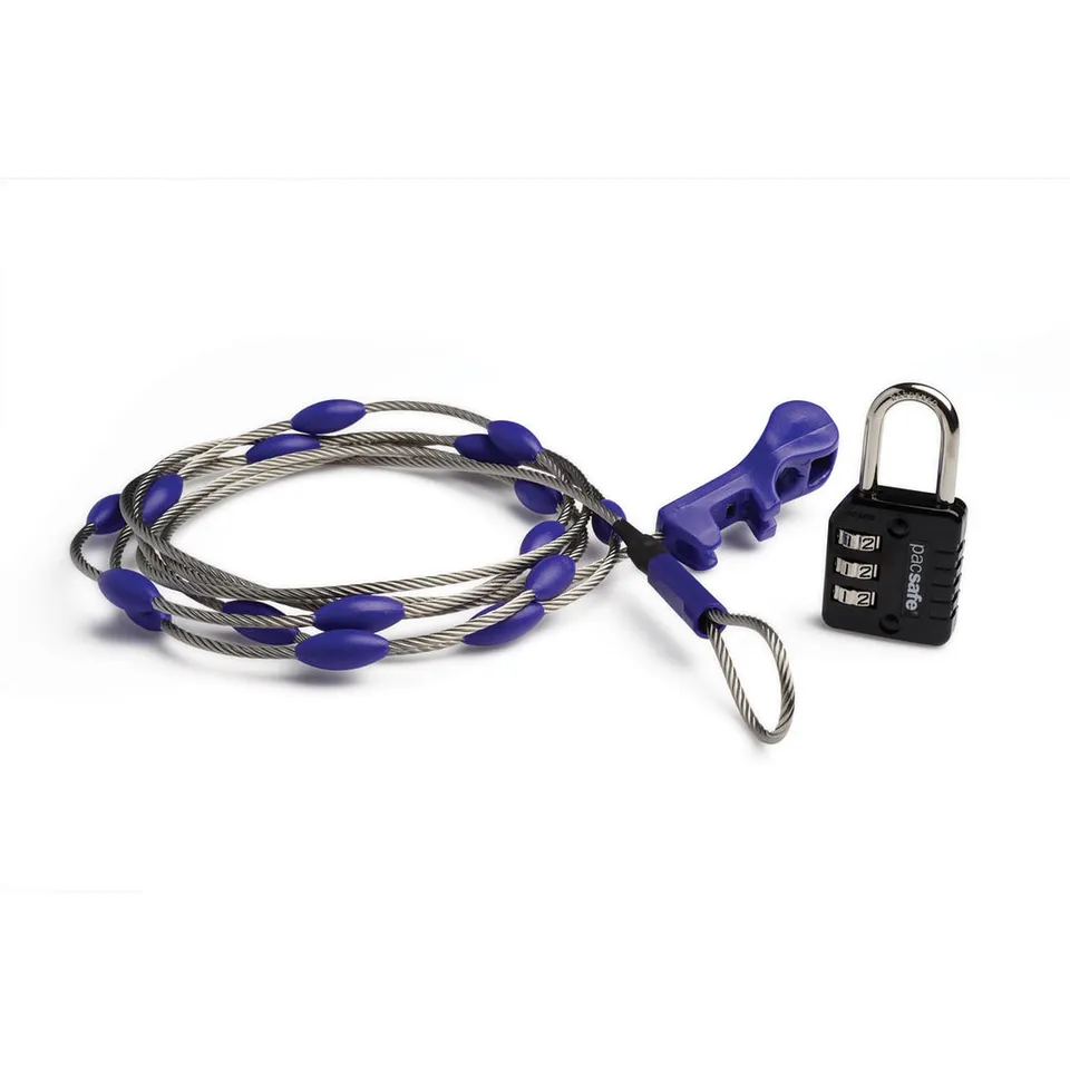 pacsafe-wrapsafe-kabel-zahlenkabelschloss-verstellbar-f-r-gep-ck-fahrr-der-mehr image 1