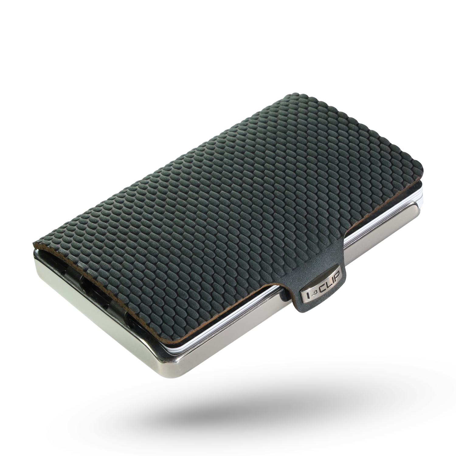 i-clip-steel-polished-kartenetui-milanaise-black image 1