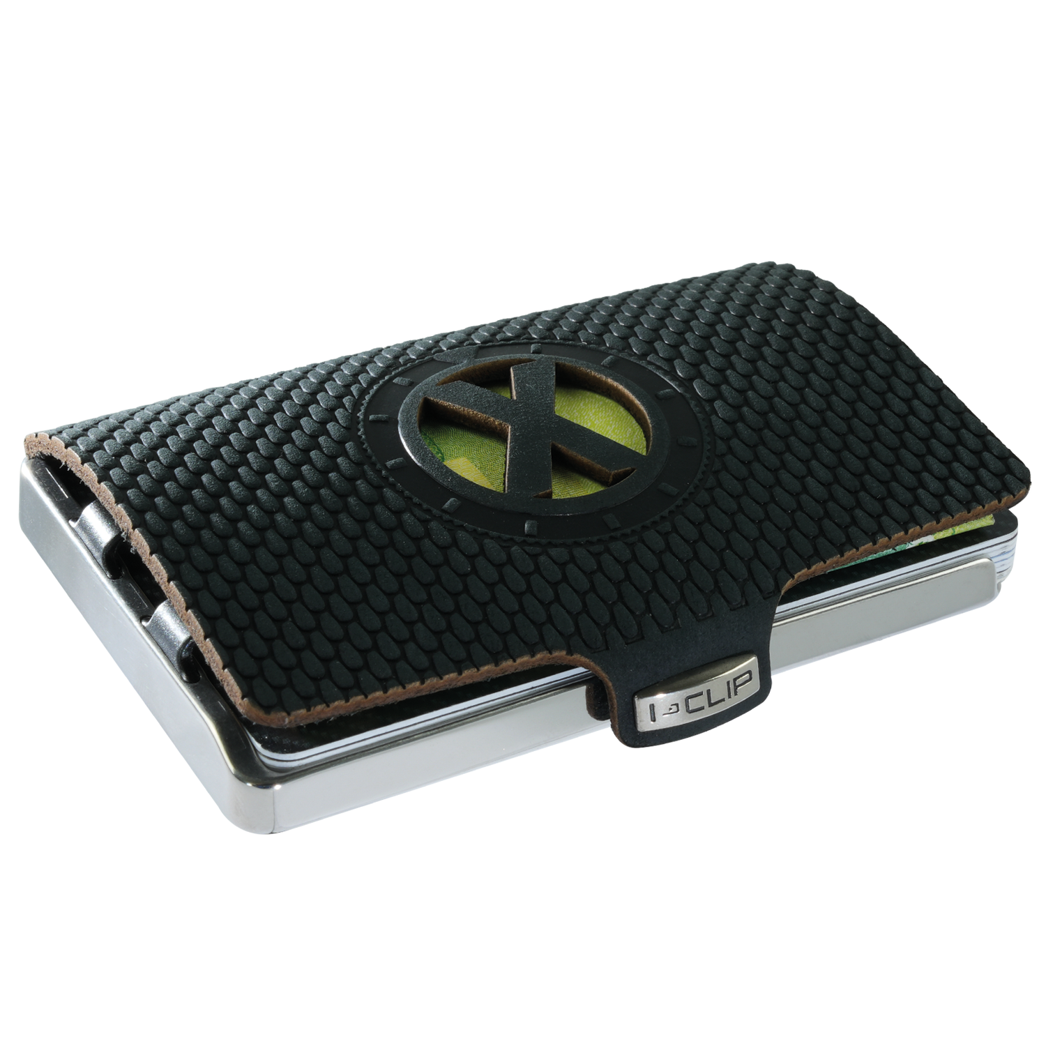 i-clip-steel-polished-initials-x-black-kartenetui image 1