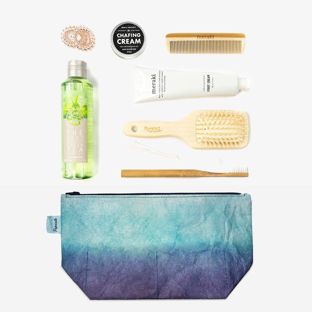 paprcuts-blue-lagoon-kulturbeutel-tyvek-washbag-blau-beige-neu image 2
