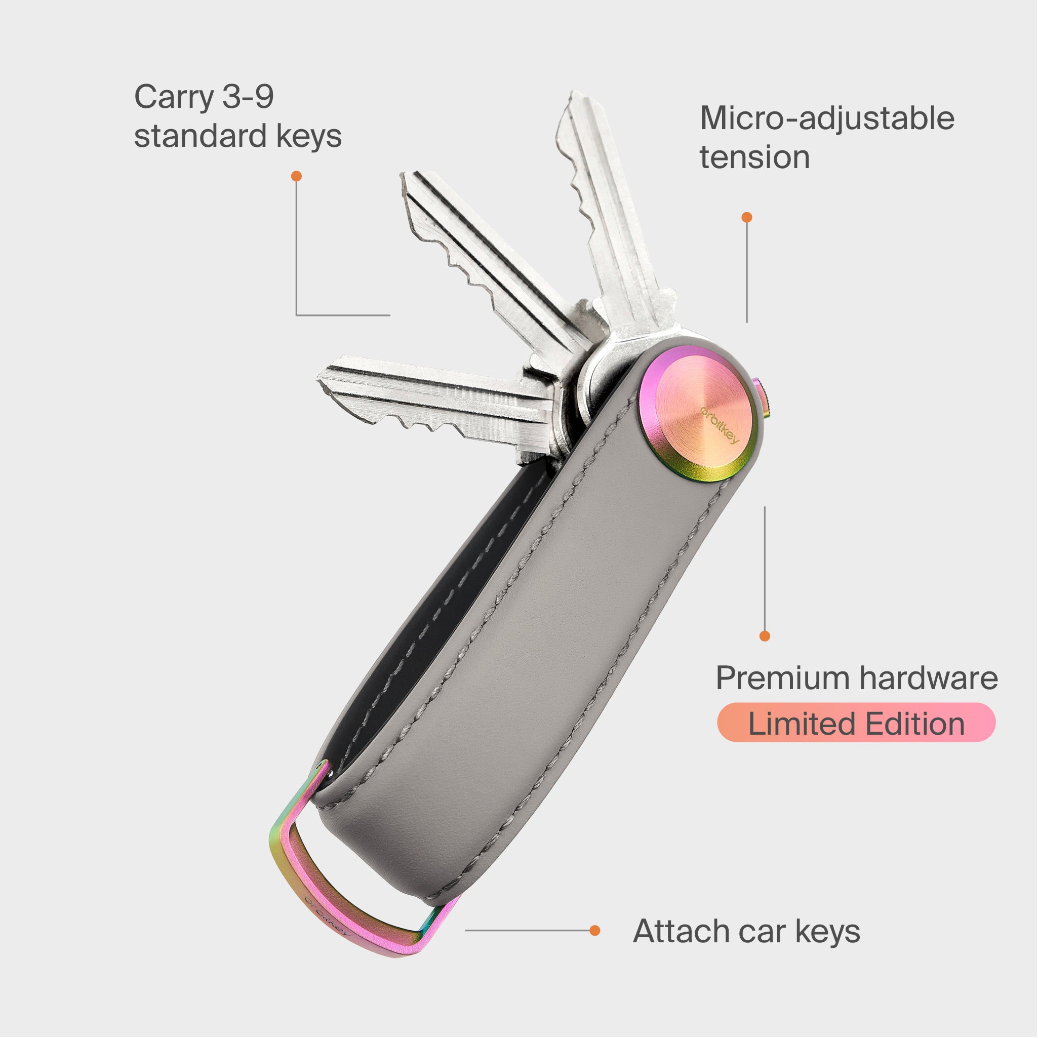 orbitkey-key-organizer-pro-aurora-perlmutt-limited-edition image 7