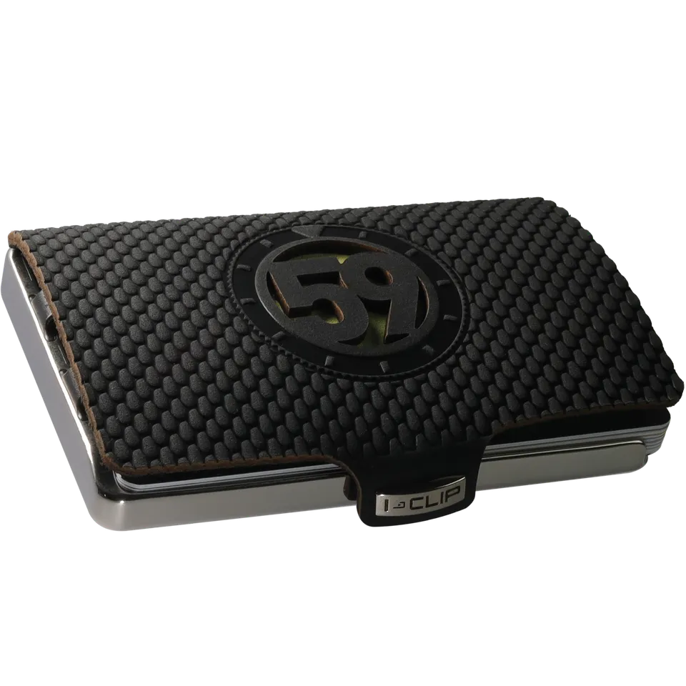 i-clip-steel-polished-timekeeper-59-black-personalisierbares-edelstahl-kartenetu image 1